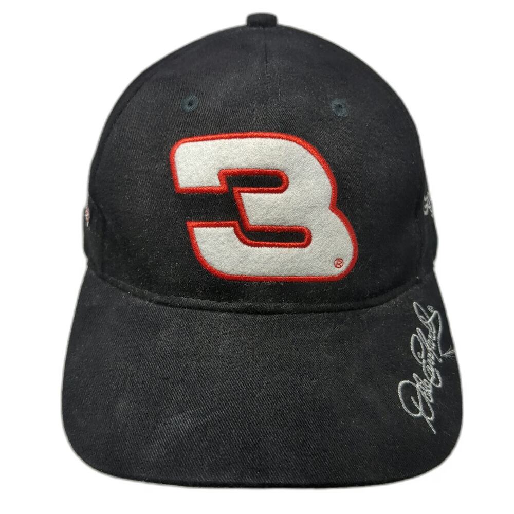 Competitors View Black Baseball Cap One Size Dale Earnhardt 3 NASCAR RCR Vintage